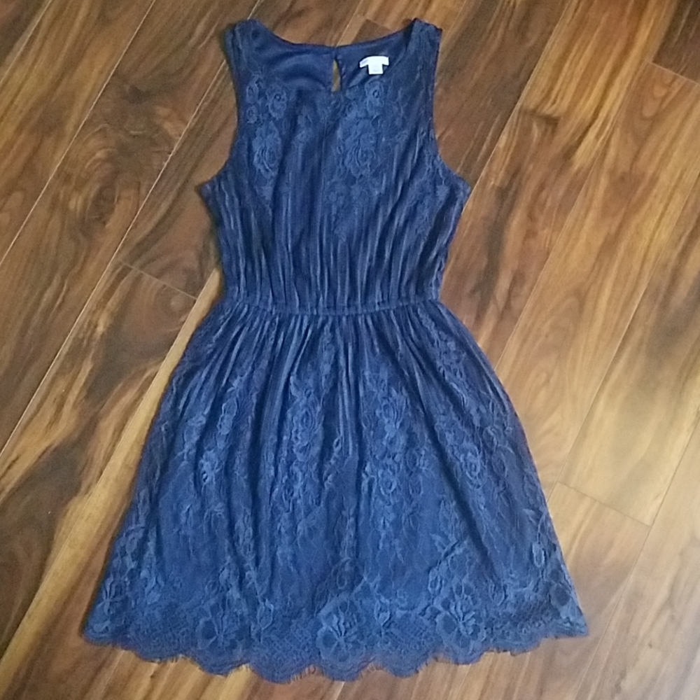 Xhilaration Blue Lace Dress